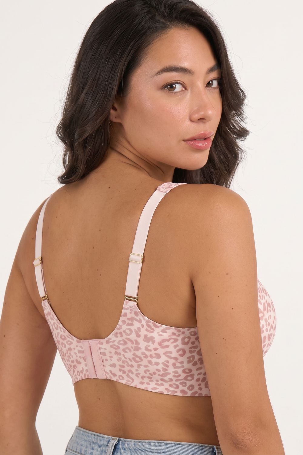 Seamless Deep V Push-Up Jelly Wireless Bra